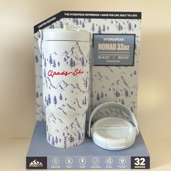 HYDRAPEAK Nomad 32oz Limited Edition Tumbler NIB with Extra Lid - Picture 4 of 4